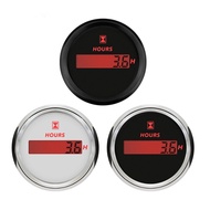 52mm 0~99999.9H Hour Meters Digital Clock Meters 9-32vdc Clock Gauges Black Instrument Devices Hourm
