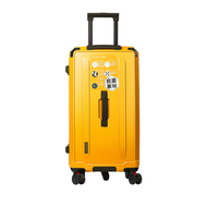 spacioz - 20吋大容量行李箱 登機箱 帶密碼鎖旅行箱 拉桿行李箱 - 黃色