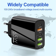 Fast Charging Adapter PD65W 1Type C + 3USD (5 port phone charger adapter)