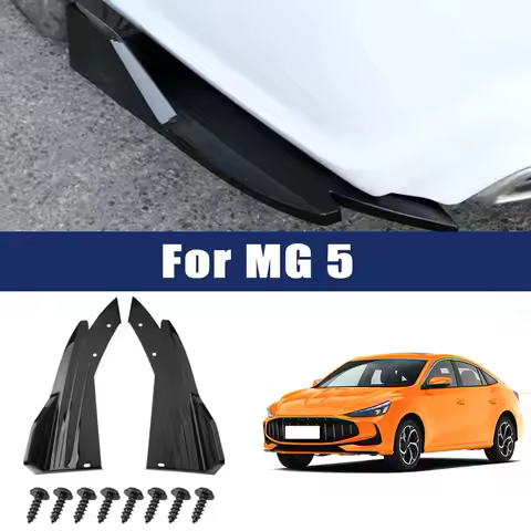 Car Rear Bumper Spoiler Lip Carbon Fiber Wing Trim Protection Anti-crash Diffuser Side Skirt Wrap An
