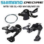 SHIMANO DEORE M4100 M4120 MTB 10S Mountain Bike Transmission with Rear Dial SL RD M5120 10V New Original