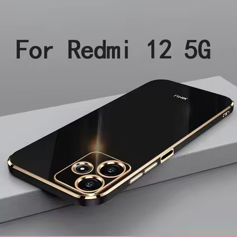 For Redmi 12 5G Case Cover For Xiaomi Redmi 12 5G Soft TPU Anti-fingerprint Camera Protection Case C