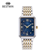 Simple High-end Square Watch Mens BESTWIN Mens Watch Calendar Quartz Watch Watch Wristwatch JYUE