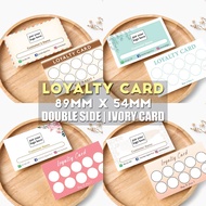 [READYMADE DESIGN] Custom print Loyalty card Business card / name card / redemption card / thank you