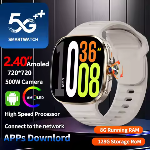 New M99 Smartwatch 2.4inch larger Amoled Screen Smart Watch With 190° Rotary Camera GPS 2100mAH Batt