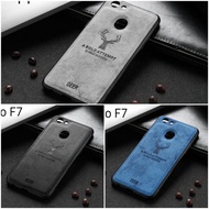 Oppo F9, F7, F5, A3S Deer Leather Case Engraved With Real Sewing Thread