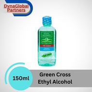 GreenCross 70% Ethyl Alcohol with Moisturizers 150ml Green Cross Small Pocket Size Alcohol Greencros