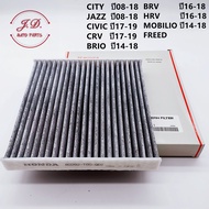 กรองแอร์คาร์บอนHONDA CITY JAZZ  HRV  BRV Brio Freed CRV ช่วยดูดซับกลิ่น ช่วยกรองฝุ่นละอองPM2.5 #80292-TGO-Q01