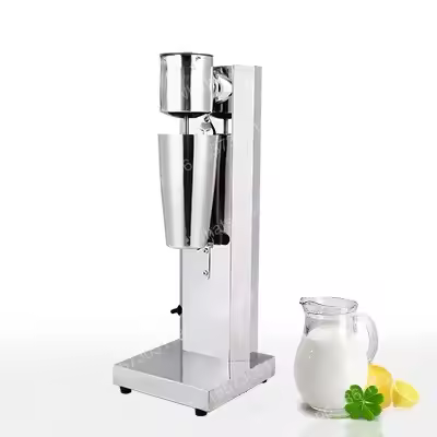 Stainless steel single head milk tea shop commercial double head milk tea machine mixer