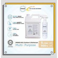 Dfenze Hocl Sanitizer &amp; Disinfectant Multi-Purpose Hand Sanitizer (5L Free 500ml) Defenze Sanitiser 消毒液