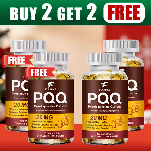 Buy 2 Get 2 Free! PQQ Capsules, Support Sustained Mental Energy, Sharp Focus & Healthy Aging, Reduce