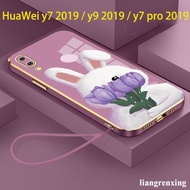 Casing huawei y7 2019 huawei y9 2019 huawei y7 pro 2019 phone case Softcase Electroplated silicone shockproof Protector Smooth Protective Bumper Cover new design DDNH01