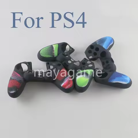 3pcs Non-slip Surface Design Rubber Durable Silicon Skin Cover Case Gamepad Protection Skin For Play