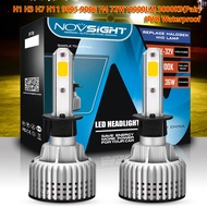 New H1H3 9005 9006 H4 Golden Yellow Car 72W10000LM 3000KPairIP68 waterproof Light Car Replacement Up