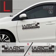 Sticker cutting mobil wrc rally championship