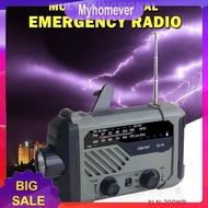 Portable Solar Hand Crank Radio AM FM Emergency Reading Lamp Flashlight