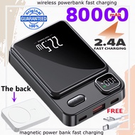 100% original powerbank  80000mAh wireless powerbank with LED and USB Output Portable Charger for ph