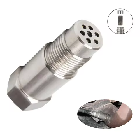 Oxygen Sensor with Mini Catalyst, Stainless Stee Oxygen Sensor Filter Adapter, M18x1.5 Universal O2 