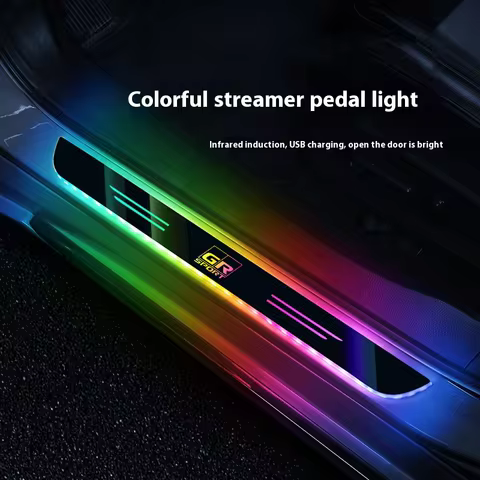 Car LED Wireless Threshold Light For Toyota GR sport Yaris RAV4 Prius Corolla C-HR Camry Auris Gazoo