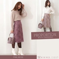 日本Proportion Body Dressing縷空花紋半身裙