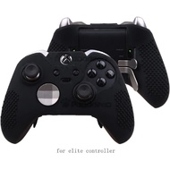 STUDDED silicone cover skin anti-slip for Both Xbox One Elite &amp; Standard controller x 1(black) + thumb grips x 2