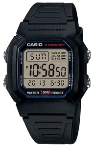 นาฬิกาข้อมือผู้ชาย/หญิง Casio รุ่น W-800H-1AV สีดำ W-800HG-9AV สีน้ำตาล ขนาดตัวเรือน 44.2 มม ตัวเรือ