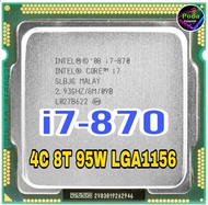 ซีพียู CPU Intel Core i7-870 2.93 GHz 4คอ8เทรด 95W LGA 1156 ฟรีซิลิโคลน1ซอง i7 870