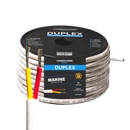 14 Gauge 2 Conductor Marine Wire - 50 ft Duplex Round Marine Grade Wire Tinned Copper Oxygen-Free In
