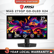 [FAST SHIP] MSI MAG 273QP QD-OLED X24 | 26.5" WQHD | 0.03ms (GtG) | 240Hz | Adaptive-Sync Gaming Mon