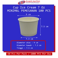 Ice Cream Cup 7 Oz (210 ml) / Paper Cup Ice Cream 7 Oz