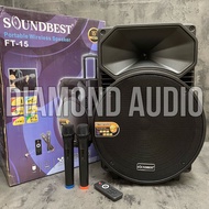 Speaker Portable Soundbest Ft 15 Usb Bluetooth Original Speaker 15 Inch Soundbest Ft15 ( BISA COD )