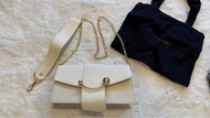 strathberry bag mini crescent vanilla /diamond 奶白色 手袋 包包