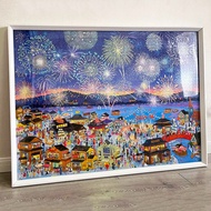 Fireworks Night Tour Puzzle Frame 2,000 Pieces 96 * 68cm Solid Wood Special Puzzle Frame Frame diy P
