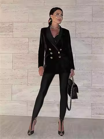 Korean Fashion High-Waisted Black Skinny Y2K Women's Pants Glitter Casual Club Leggings Long Winter 