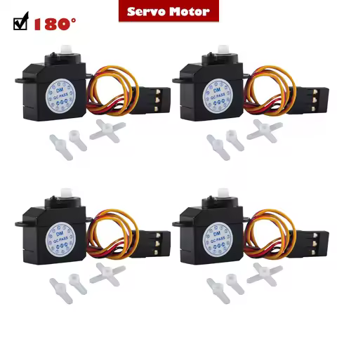 1/2/4 PCS DM-S0020 2.1g RC Micro Servo 180 Degree 4.8V-6V Sub Mini Servos Motor for RC Airplane Hobb