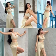 Women's Beachwear Original Beach Outfit Foden Swimsuit Set