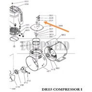 SPARE PART - SWAN 2531 OUTLET PLATE VALVE (1PC) / 5021 COMPRESSION RING FOR DR-115 AIR COMPRESSOR (O