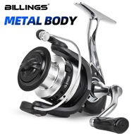 BILLINGS GLB Metal Spinning Fishing Reel Series,5.2:1 Gear Ratio,26LBS Max Drag,Interchangeable Hand