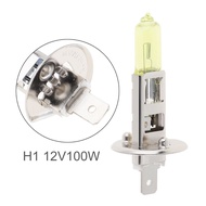 12V 100W H1 Halogen Headlight Bulb, 2500K Yellow Light