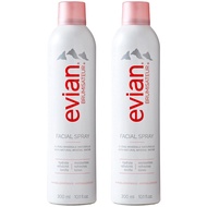(BUNDLE OF 2) EVIAN BRUMISATEUR NATURAL MINERAL WATER FACIAL SPRAY 300ML - BEAUTY LANGUAGE