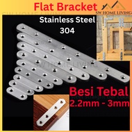 SW Braket Lurus Keluli Tahan Karat Sesiku Besi Sambung Kayu Flat stainless steel Bracket Furniture C
