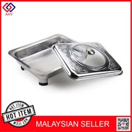 5 set 34cmx28cm BUFFET EMBOSSED/ BUFFET TRAY SET SERVING TRAY FOOD PAN KENDURI SET CATERING