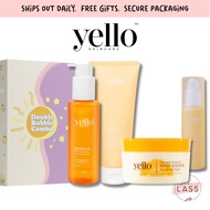 𝙔𝙀𝙇𝙇𝙊 𝙎𝙆𝙄𝙉𝘾𝘼𝙍𝙀 Oatellia Oatmino Cleanser, Snowmeric Serum, Oatmeal Tumeric Mask OTMS
