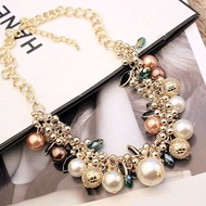 Exaggerated Necklace Accessories Pearl Necklace Premium Clavicle Chain Female Necklace Premium Neckl