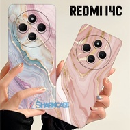 [SC] Case REDMI 14C 4G 13C 9C 10C 9A A1 A2 A3 P*CO C40 C65 Modern Aesthetic Marble Motif - Redmi Cas