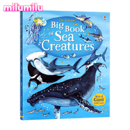 Milu หนังสือเล่มใหญ่ Usborne ของสัตว์ทะเลวิทยาศาสตร์เป็นที่นิยมปกแข็งหนังสือภาษาอังกฤษดั้งเดิม