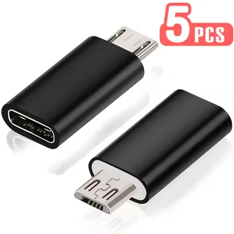 USB Type C Female To Micro USB Male Adapter Connector Type-C Micro USB Charger Adapter for Xiaomi Re