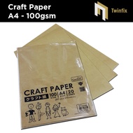 A4 Size Craft Paper 100gsm/ Kraft Paper/ Brown Craft Paper / Recycle Craft Paper / A4 Brown Craft Pa