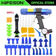 310ml Adjustable HIFESON Pneumatic Glass Glue Gun Air Rubber Gun Hard Glue Sealant Applicator Caulki
