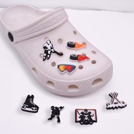 Cute Roller Skates Jibitz Croc for Girls Shoe Charms Ice Hockey Shoes Accessories Croccs Jibbits Charm Pins Decoration